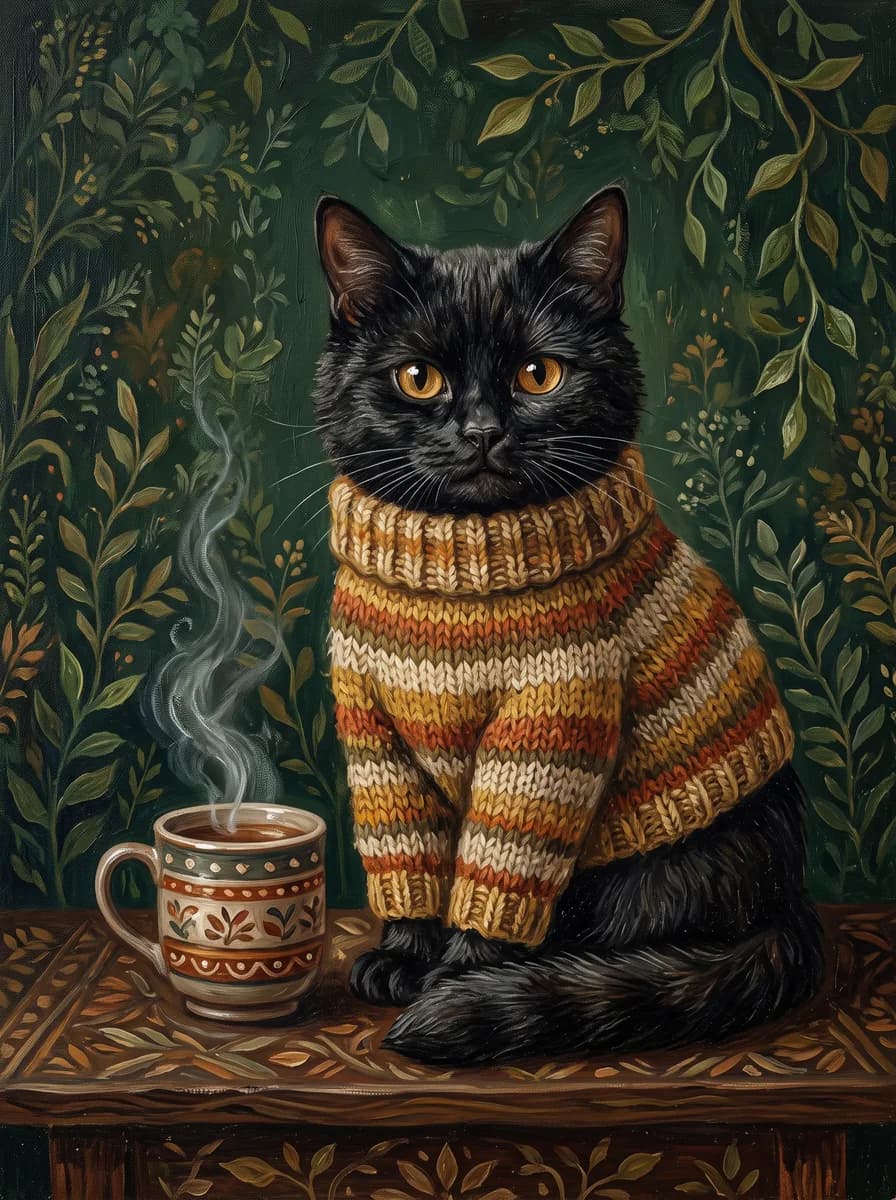 Кот в свитере